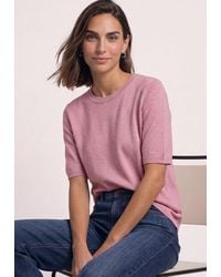 Street One - Strickpullover Kurzarm Pullover Mit Rundhals - Lyst