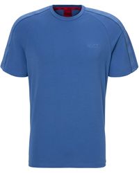 HUGO - T-Shirt mit BOSS Kontraststreifen - Lyst