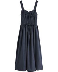 Next - Midikleid Mittellanges Kleid mit Bindedetail vorne (1-tlg) - Lyst