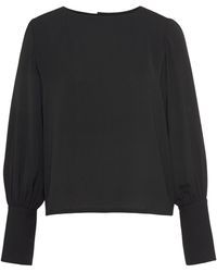 Lascana - Langarmbluse mit Knopfleiste hinten, elegante bluse, Business-Look - Lyst