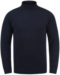 Solid - Rollkragenpullover Sdkarlos Strickpullover Mit Perlstrickmuster - Lyst