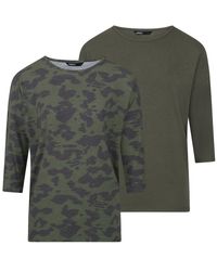 ONLY - T- Top ONGLAMOUR Regular Fit / Ärmel (2-tlg) Basic 3/4 Arm Shirt mit Rundhalsausschnitt - Lyst