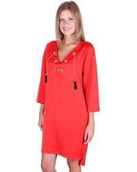 Sarcia.eu - Sommerkleid John Zack Rotes elegantes Kleid mit Kette M - Lyst