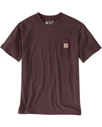 Carhartt - Relaxed / Pocket Stripe T-Shirt Port S - Lyst
