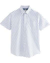 Next - Kurzarmhemd Bügelleichtes Regular Fit Button-down-Oxfordhemd (1-tlg) - Lyst