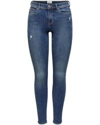 ONLY - Fit-Jeans ONLWAUW MID SKINNY BJ114-3 NOOS - Lyst