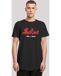 F4NT4STIC - T-Shirt Big Bang Theory Besties Text ,Premium Merch,Lang,Longshirt,Bedruckt - Lyst