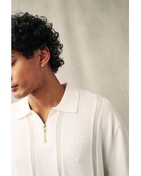 Next - Regular Fit Strick-Poloshirt mit Streifen (1-tlg) - Lyst