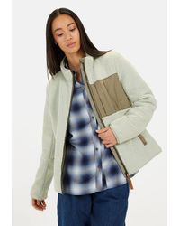 Camel Active - Fleecejacke mit Stehkragen Markenlabel - Lyst