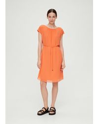 S.oliver - Minikleid Chiffonkleid mit Raffung - Lyst