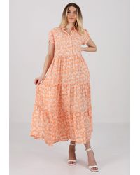 YC Fashion & Style - Sommerkleid Boho-Maxikleid aus Reiner Viskose – Sommerliche Eleganz mit Volant - Lyst