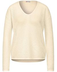 Street One - Sweatshirt structured mesh sweater - Lyst