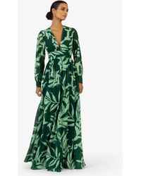 Kraimod - Abendkleid mit V-Ausschnitt und langen Ärmeln - Lyst