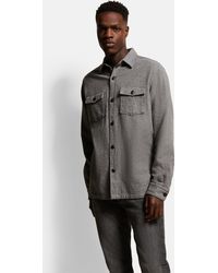 Bugatti - Langarmhemd Overshirt mit aufgesetzten Taschen - Lyst