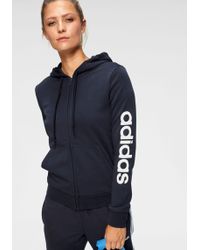 adidas Kapuzensweatjacke LINEAR FULL ZIP HOODIE - Blau
