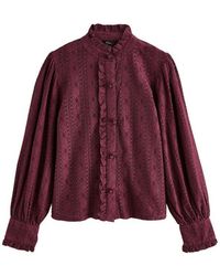 Next - Langarmbluse Langärmelige Bluse Mit Spitze (1-Tlg) - Lyst