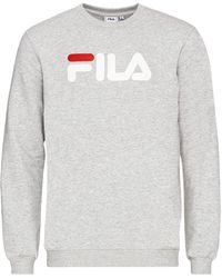 Fila - Sweatshirt Barbian Crew Sweat mit großem linear Logo auf der Vorderseite - Lyst