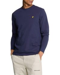 Lyle & Scott - Langarmshirt Basic , 100% Baumwolle, Gerader Schnitt - Lyst