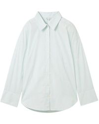 Tom Tailor - Blusenshirt striped poplin shirt - Lyst
