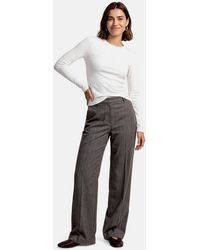 Zero - Stoffhose Damen Mit Biesen Material - Lyst