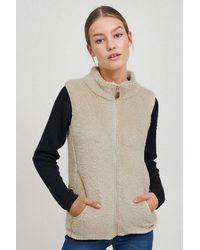 Oxmo - Sweatweste Oxtheri Weste Aus Teddy-Fleece Stoff - Lyst