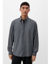 S.oliver - Langarmhemd Regular: Hemd mit Button Down-Kragen - Lyst