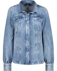 Monari - Outdoorjacke Jeanshemd mit Pattentaschen jeans - Lyst