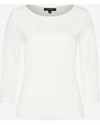 MORE&MORE - &MORE Langarmshirt Basic Shirt with Sli - Lyst