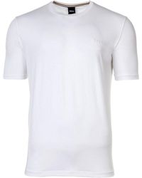 BOSS - T-Shirt - Rundhals, Mix & Match, Baumwoll - Lyst