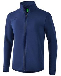 Erima - Casual Basics Sweatjacke Dunkel Baumwolle - Lyst