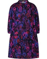 Ze-Ze Nordic - ZE Nordic A-Linien- Tunika Kleid Isla gemustert Alloverdruck - Lyst