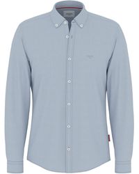 Joop! - Langarmhemd Haven3-W Mit -in Ton Markenlogoprint auf der Brust - Lyst