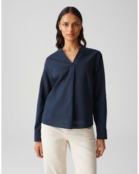 Opus - Langarmbluse FELENA Regular aus Leinen Mix - Lyst