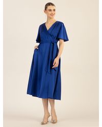 Apart - Midikleid us mattschimmerndem Satin - Lyst