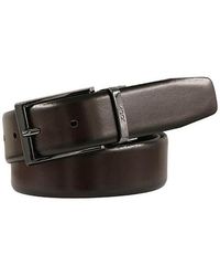 Joop! - Wendegürtel Aus Seidenglattem Rindsleder, Zum Wenden, Zweifarbig, 3,5 Cm Breit - Lyst