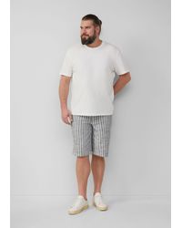 S.oliver - Bermudas Gestreifte Bermuda Detroit im Relaxed Fit Waschung - Lyst