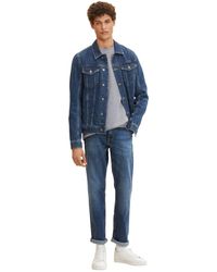 Tom Tailor - Straight Leg Jeans Regular Fit Denim Marvin 6387 in Blau-2 - Lyst