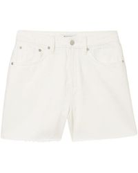 Tom Tailor - Stoffhose Tom Tailor Mom Shorts, unbleached natural bull denim - Lyst