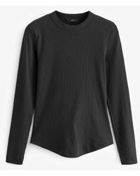 Next - Langarmshirt Langärmeliges Sweatshirt mit Rundhalsausschnitt (1-tlg) - Lyst