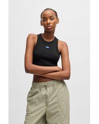 HUGO - Tanktop Baby Tank_B Cropped-Form - Lyst