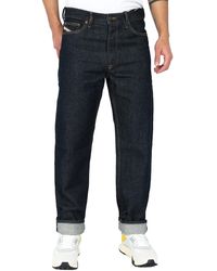 DIESEL - Straight-Jeans Relaxed Fit Rinsed Wash - Lyst