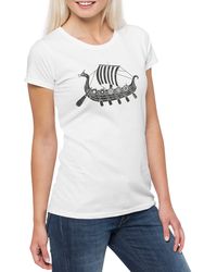 Urban Backwoods - Print- Viking Ship V T-Shirt Drachenboot Walhalla Odin Thor Norse - Lyst