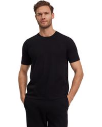 FALKE - T-Shirt mit feiner Rippstruktur - Lyst