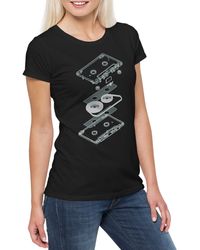 Urban Backwoods - Print-Shirt Explosion Audio Cassette T-Shirt 80s Kassette DJ MC Music VHS - Lyst