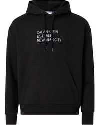 Calvin Klein - Kapuzensweatshirt MIXED PRINT STENCIL LOGO HOODIE - Lyst