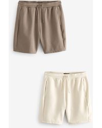 Next - Sweatshorts Jersey-Shorts mit Reißverschlusstasche, 2er-Pack (2-tlg) - Lyst