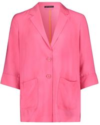 Betty Barclay - Jackenblazer Blazer Lang Einreiher 1/2 Arm, Pink Flambé - Lyst
