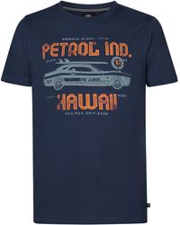 Petrol Industries - - kurzarm - - mit Aufdruck - Men T-Shirt SS Classic Print - Lyst