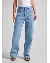 Pepe Jeans - Pepe -fit- LOOSE ST JEANS HW mit geradem, weitem Bein - Lyst