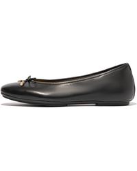 Fitflop - Delicato Bow Ballerina Slipper Mit Schleife - Lyst
